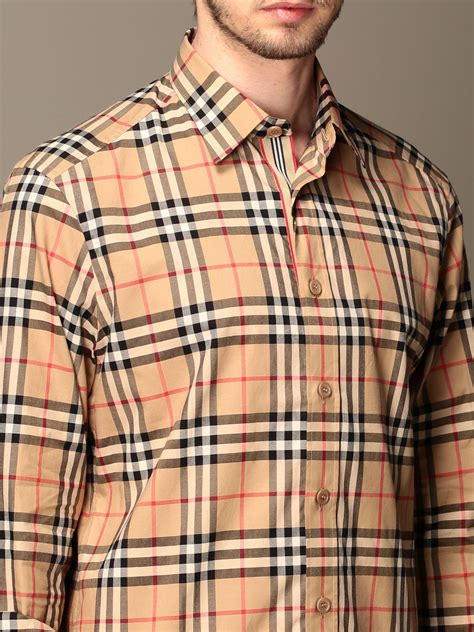 men's burberry shirt stone color ebay|Burberry Shirt for Men for sale .